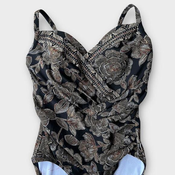 Miraclesuit Petal Pusher Gali One-Piece Swimsuit Size US/12 - Picture 5 of 10